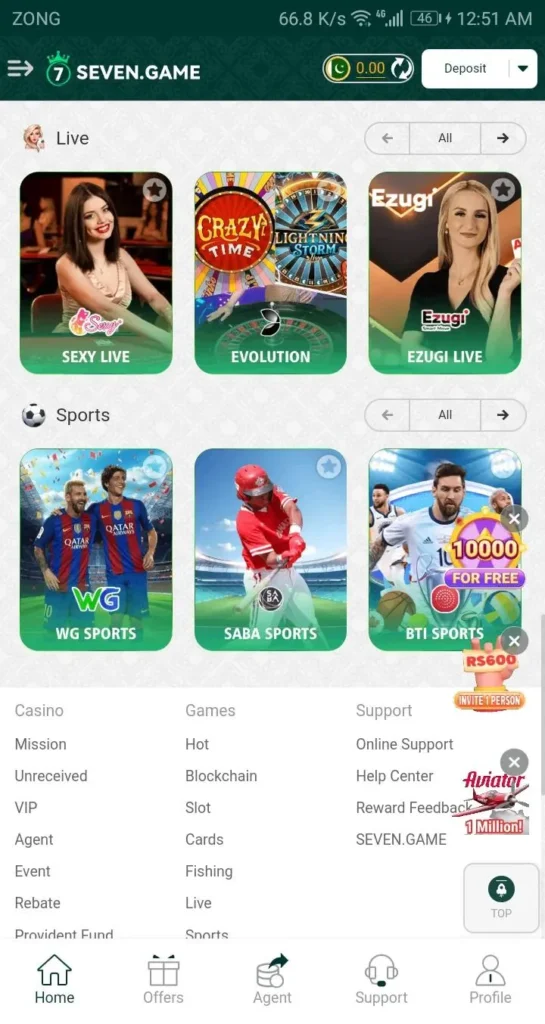 7Game Live Casino